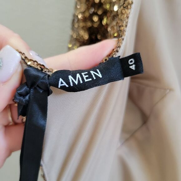 AMEN sequin Jumpsuit size 4 S - Picture 3 of 16